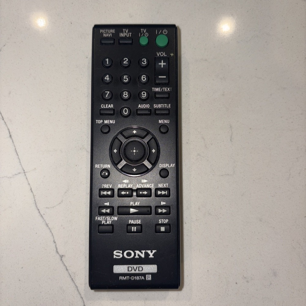 Sony OEM Remote Model RMT-D187A